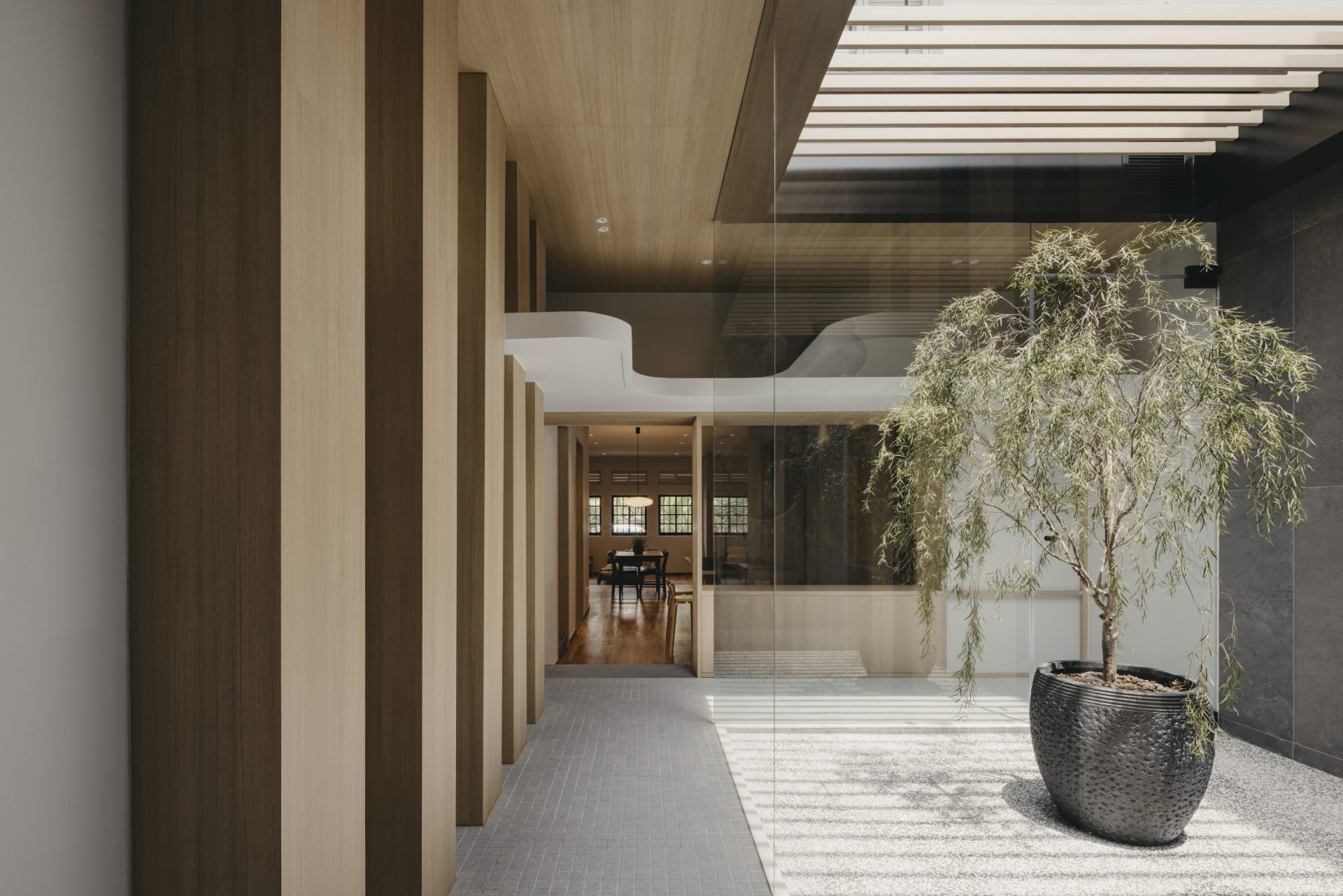 Tiong Bahru heritage apartment by The Monocot Studio, courtyard