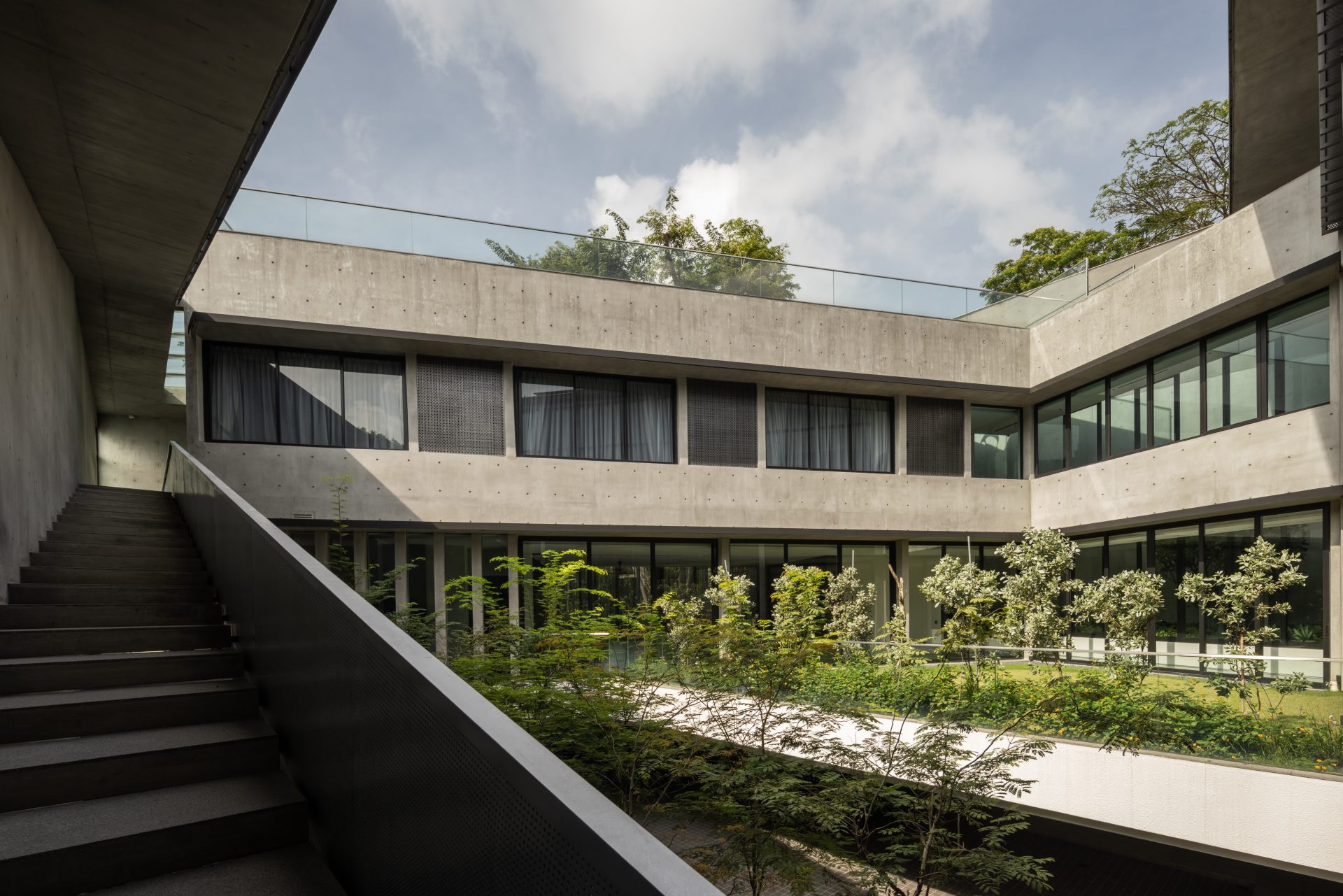 Adam Road GCB by Formwerkz Architects, courtyard