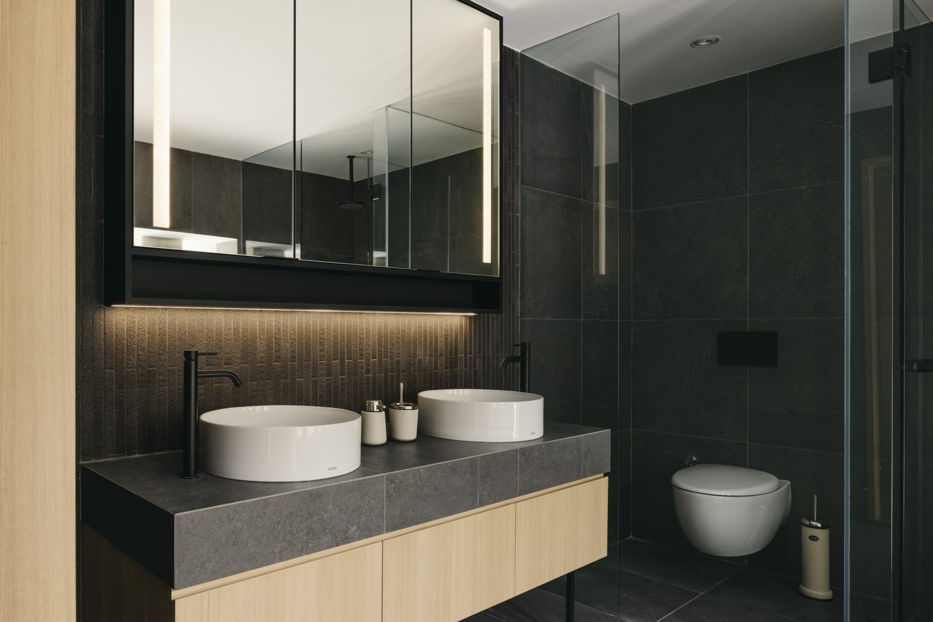 Tiong Bahru heritage apartment by The Monocot Studio, bathroom