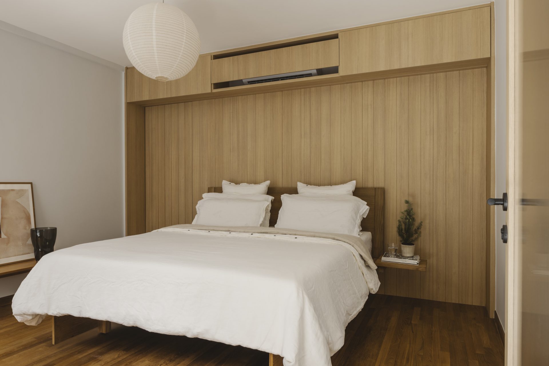 Tiong Bahru heritage apartment by The Monocot Studio, bedroom