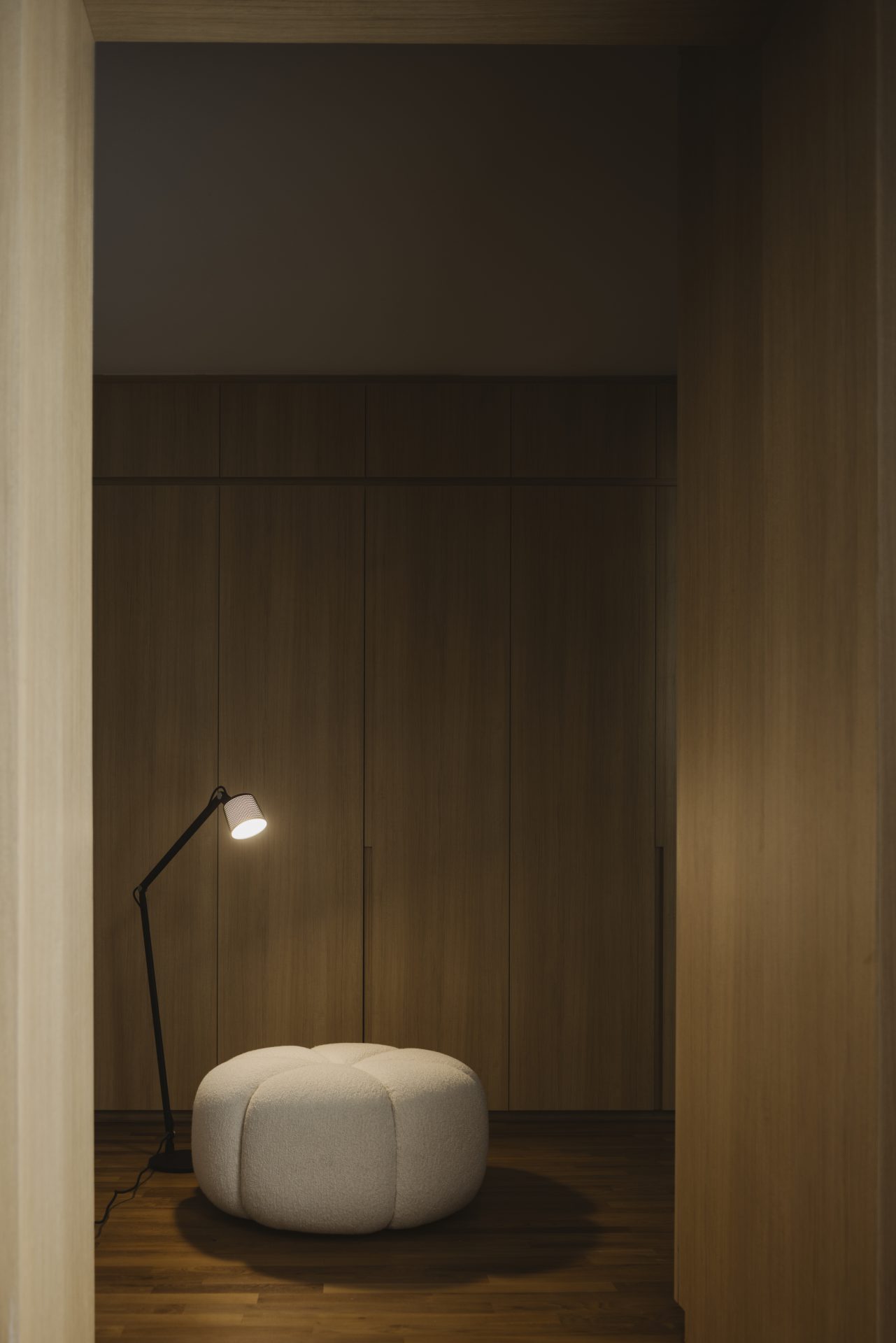 Tiong Bahru heritage apartment by The Monocot Studio, pouffe